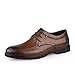 Produktbild MMJ Herrenschuhe, Frühlingsfall Lace Up Formal Business Shoes, Anti-Slip Driving Shoes Leder Schuhe Office & Karriere Party & Abend,Brown,43