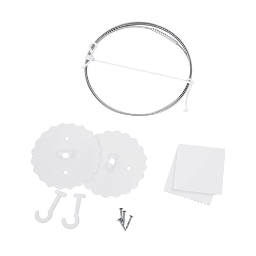 Betthimmel Baldachin aus Baumwolle Leinwand Deko Baldachin für Kinderzimmer Babybetthimmel auch als Mückenschutz Gute Luftzirkulation, mit Installation Tools, Höhe 235cm - 5