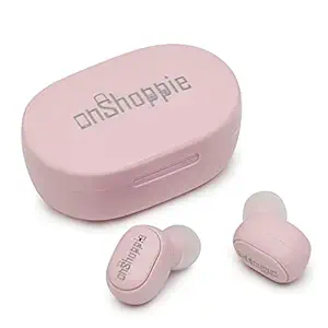 Onshoppie Onbuds A6s Earbuds with Bluetooth V5.0, Immersive Audio, Up to 12H Total Playback, Instant Voice Assistant, Easy Access Controls with Mic and Dual Tone Ergonomic Design (Pink)