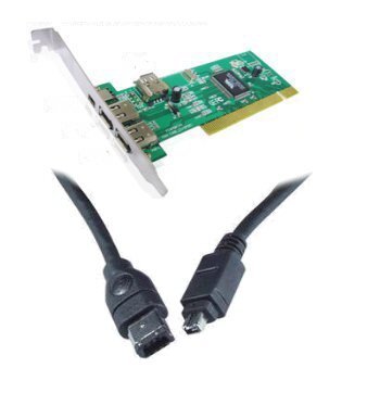 Ex-Pro DV Firewire iLink IEEE1394 Editing Kit, including PCI DV Editing Card, plus DV Cable for connection to Camcorders with DV Output for Video Editing on your PC. Easy Install