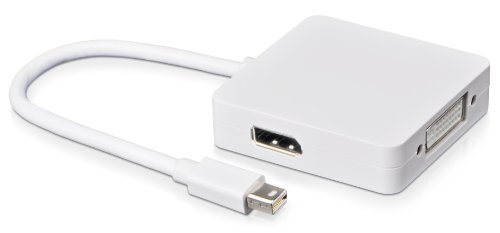 Donzo mini DisplayPort 19-polig auf HDMI Buchse + DVI + DisplayPort für Apple MacBook/MacBook Air/MacBook Pro/iMac/Mac mini/Mac Pro weiß - 7