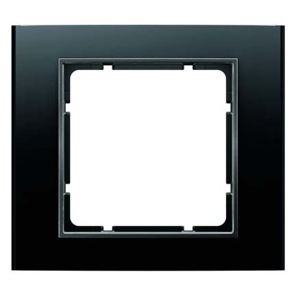 Preisvergleich Produktbild Hager B3 – Rahmen 1 Element Aluminium schwarz anthrazit