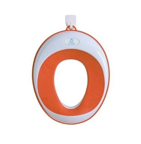 Lil' Jumbl Potty Training Seat | Topper Ring for Family Toilet (Orange)