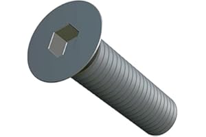 KEPLE M6X35 Tornillo Allen Avellanado, Acero Inoxidable Tornillos de Cabeza Hexagonal Sujetador de Cabeza Plana, 6mm Tornillos Adecuados para Metal, Construcción, Instalación, Bricolaje (10 piezas)