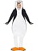 Produktbild Luxuspiraten - Kinder Jungen Mädchen Kostüm Plüsch Pinguin Penguin Fell Einteiler Onesie Overall Jumpsuit, perfekt für Karneval, Fasching und Fastnacht, 122-134, Schwarz