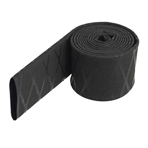 Preisvergleich Produktbild mxdmai Anti-Rutsch-Rod Wrap Hüllrohr Schrumpfschlauch Isolierstab Wasserdichte Kompressionsschlägerhandgriff (schwarz) Hand Shrink