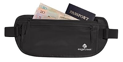 Eagle Creek Portemonnaie ceinture en soie, mixte adulte, noir, 29 x 13.5 x 0.3