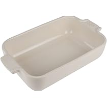 PEUGEOT - Rechthoekige keramische ovenschaal - 22 cm x 11,3 cm x 5,1 cm - Inhoud: 0,85 L - 10 jaar garantie - Ecru