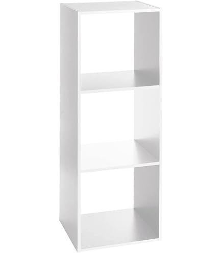 Étagère 4 Cases Five - 2 Grandes Et 2 Petites, Dimensions 34,4 X 32 X 100,5 Cm, Bois Blanc