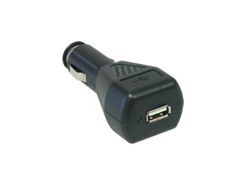 USB Stromadapter, Zigarettenanzünder 12V an USB A Buchse 5V, schwarz