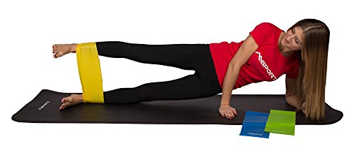 Fitnessband 3er Set im Beutel – Leicht | Medium | Stark – Fitnessband Trainingsband Gymnastikband - 2