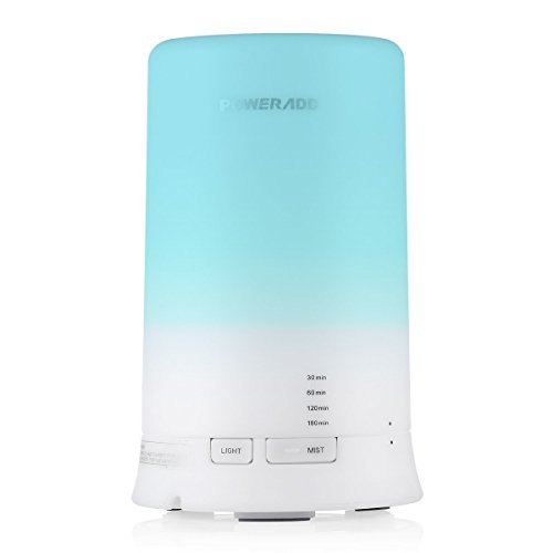 Poweradd Aroma Diffuser Luftbefeuchter Raumbefeuchter mit Abschaltautomatik und 7 LED Farbwechsel für Wohnzimmer,Kinderzimmer,Schlafzimmer,Büro usw.