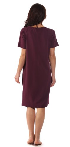 The Bamboo Birthing Shirt - Berry Red - Medium (Pre-preg UK 10/12) For Pregnancy, Labour & Breastfeeding