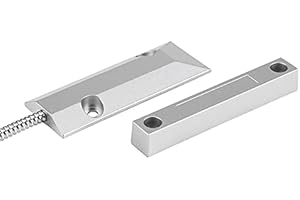 Garosa Magnetic Door Contact Sensor Switch for Window Garage Alarm System Wired Window Sensor for Security Access Control, Reliable Door Position Detector