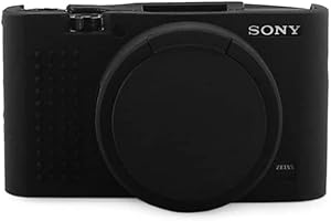 kinokoo Funda de silicona para Sony DSC-RX100M2/M3/M4/M5/M6 RX100 II/RX100 III/RX100 IV/RX100 V/RX100 VI Funda protectora de goma (negro)