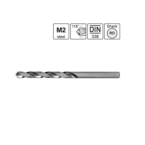 S&R Metallbohrer Set 1-10mm 118°,19 Stk,GM-Serie DIN 338,geschliffen, HSS-Stahl, Metallbox,Profi-Qualität - 4