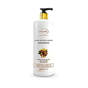 DSAMIE Ultra Nourish Argan Shampoo | - Best for Damaged, Dry, Curly or Frizzy Hair - Thickening for Fine/Thin Hair | EVERYDAY USE | For Men and Women (300ml)