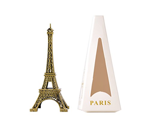 Eiffelturm Metallic Modell Replica Statue Figur Mittelpunkt für Schreibtisch Platz Home Office Dekoration Geschenk, metall, 15 cm - 7