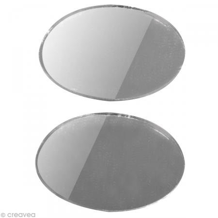 Rayher - 14549606 - Spiegelmosaik, selbstklebend., 2,6x1,7cm, SB-Btl 45Stück, silber