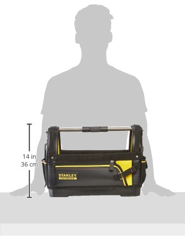 Stanley FatMax Werkzeugtrage, 48x33x22 cm, offen, 600 Denier Nylon, verstellbarer Schultergurt, Tragebügel, 1-93-951 - 4