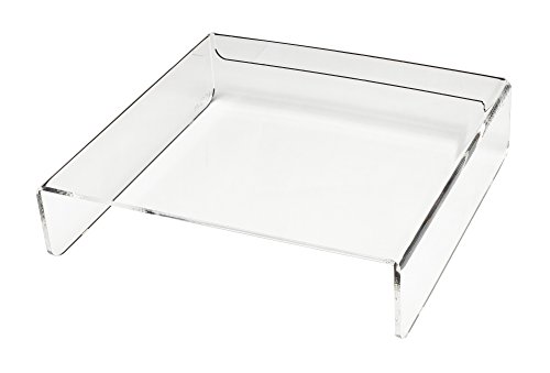 E6 Ergonomische Monitorerhöhung 25,5 x 25 x 6 cm BxTxH Acrylglas klar Monitorständer