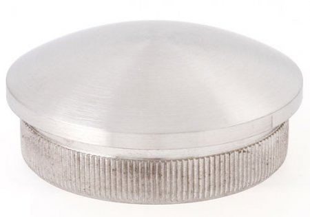 Endkappe gewölbt massiv für Rohr 42,4 x 2,0 mm - V2A