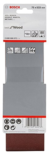 Bosch Schleifband X440 Best for Wood+Paint 75x533mm Korn 80, 3 Stk. - 2