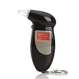 Detección fácil y precisa. Tree-on-Life Probador Digital de Alcohol en Aliento con Alerta Audible Conducción Segura con Llavero Detector de Alcohol de Respuesta rápida Alcoholímetro