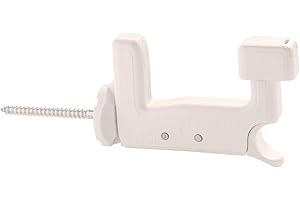 ESINPLAST Tope de ajuste automático Esin Plast Super Top Grillo Art. 099993000 con tornillo de 70 mm (patentado) de poliamida (nailon) (blanco 9010 art. 099993000004)