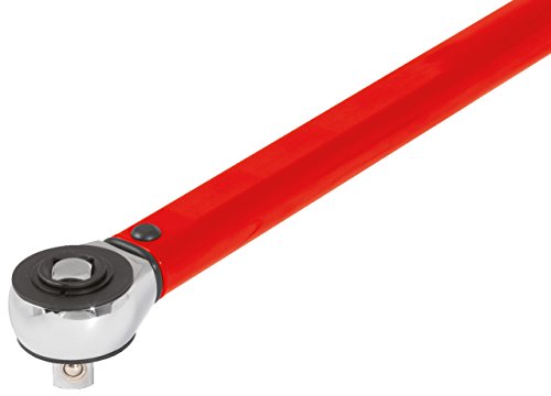 KS Tools Drehmomentschlüssel 1/2 Zoll Ergotorque basic mit Durchsteckvierkant-Ratschenkopf, 20-200 Nm, 516.1942 - 9