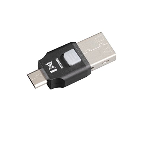 Hama Kartenleser für Smartphone/Tablet (nur 35mm groß, passend fürmicroSD/HC/XC, USB 2.0) schwarz - 3