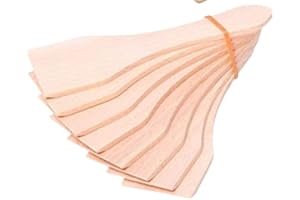 Teemando® Raschietto Raclette in Legno, 13 cm, per Padelle Rivestite, Spatola Resistente al Calore, Accessori in Legno di Faggio