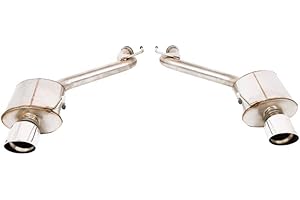 ULTER SPORT Échappement double compatible avec inoxydable Ford Mustang MK6 2.3 Ecoboost 213/231/233kW & 3.7 V6 224kW 2014-2017 2x 100mm