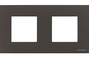 CABLEPELADO Marco compacto para 2 elemento Niessen Zenit | Marco de 2 elemento y bastidor | N2272AN | 85x170 mm | Apto para superficie y empotrar | Color Antracita | 2 Elementos