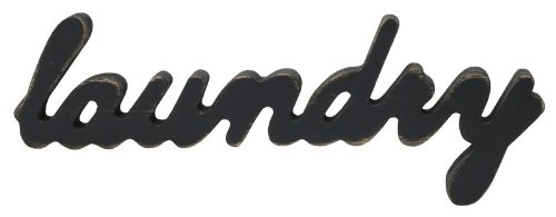 Splosh - Scritta Laundry in Stile Vintage, con Strisce adesive, 20 x 5 cm