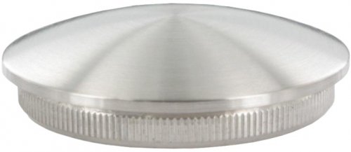 Endkappe leicht gewölbt (dünn), massiv, für Rohr ø 48,3 x 2,0mm, zum Einschlagen