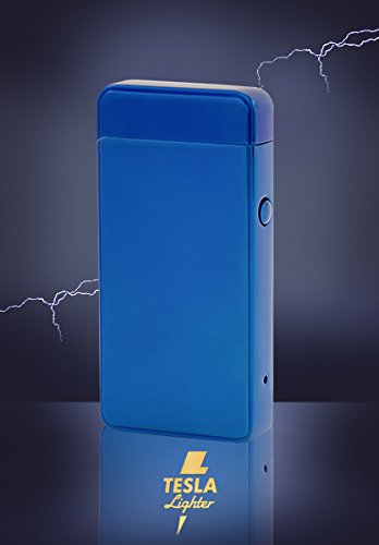 Tesla-Lighter T01 Lichtbogen Feuerzeug USB Feuerzeug Arc Lighter elektronisches Feuerzeug wiederaufladbar Blau - 2