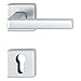 Produktbild HOPPE 3796083 Drückergarnitur H-Dublin mit Rosetten eckig PZ (Profilzylinder), Aluminium silber eloxiert