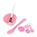 Sourcingmap Women Face Skin Care Mask Mixing Bowl Stick Brush Tool, Pink - 6 in 1