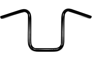 WESTLAND CUSTOMS 1 inch (25.4mm) Universal Handlebars Narrow Ape Hanger 12 Inch Black