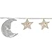 Produktbild Sass & Belle Wimpelkette, Motiv: fest schlafender Mond und Sterne - 124 cm lang