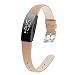 Produktbild AmaSells Für Fitbit Inspire/Inspire HR Uhr Intelligent Uhr Smart Watch Ersatz Sport Groß Leder Uhrenarmband Armband Bügel Handgelenk für Herren Damen (Khaki)