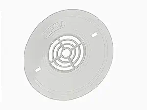 RM Lifestyle Electrical Round Plastic PVC Fan Sheet Cover Wall Plug Pack of 5 (White, Size 175 mm)