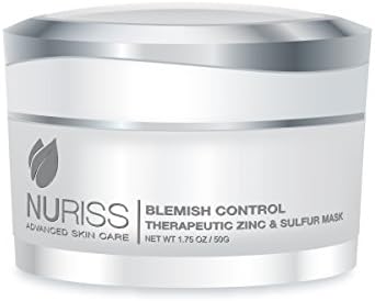 Blemish Control Therapeutic Zinc &amp; Sulfur Mask from Nuriss Skincare &amp; Wellness