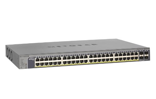 NETGEAR GS752TP-100EUS ProSAFE 52 Port Gigabit Smart Ethernet Switch with PoE (48 x Gigabit, 4 x SFP)