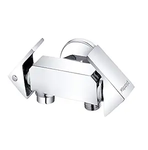 Plantex Brass 2-Way Bib Cock, Silver, Chrome finish