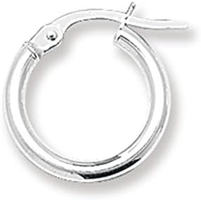 Sterling Silver 2MM Thick 15MM Hoop Earrings