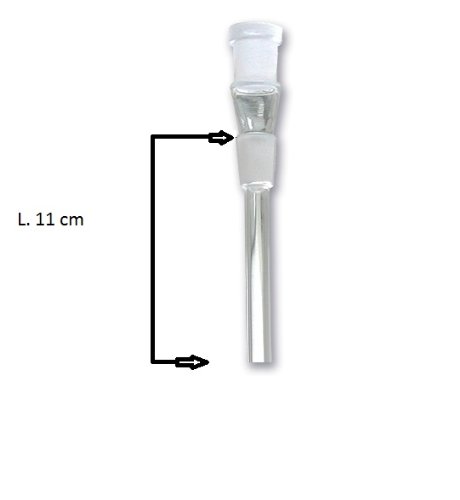 budawi® - Steckchillum L. 11cm, 18.8mm Chillumschliff, Kupplungen, Wasserpfeifen Zubehör
