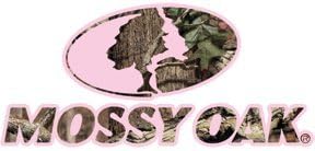 Mossy Oak Camo Logo w/Pink Large 16.5x7.5 Decal
