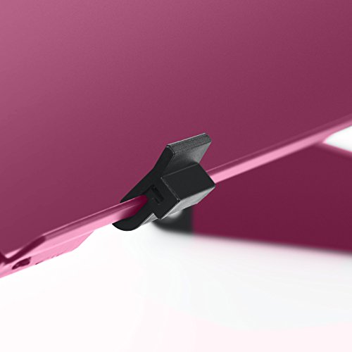 LifeBasis Laptop Notebook Tisch Flatbare Ständer Vollig Anpassungsfähig Notebook Stand Aluminiumlegierung Tragbares Bett Frühstück Tablett Buch Ständer für Laptop bis zu 17 Inch, Rosa - 7